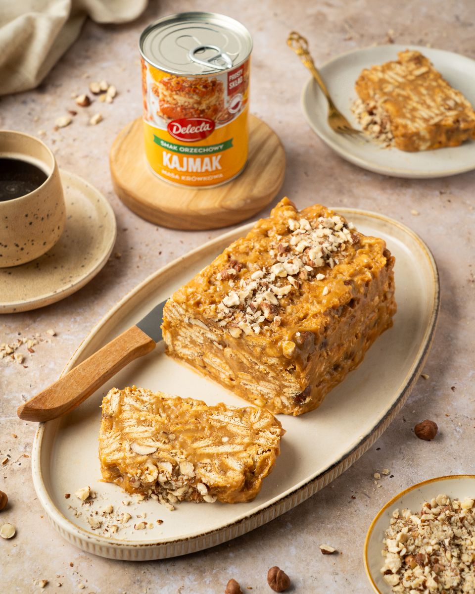 Blok kajmakowo–orzechowy z nutą espresso - Delektujemy.pl