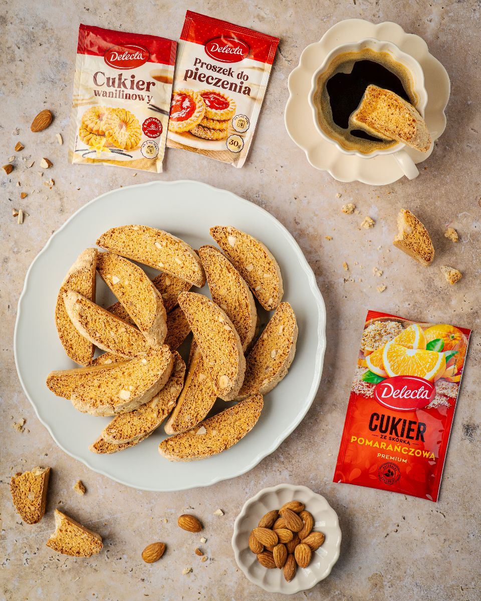 Biscotti z migdałami - Delektujemy.pl