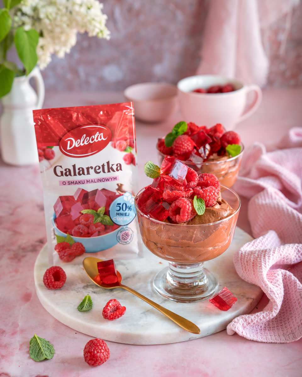 MUS CZEKOLADOWY z galaretką